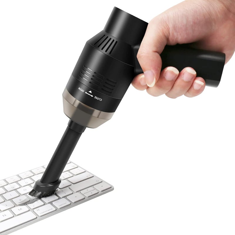 Honlibey Upgraded Mini Keyboard Vacuum,Tiny Cordless Computer Vacuum Cleaner for Laptop, USB Rechargeable Tiny Vacuum Dust Kit for Desktop, PC, Sofa, Car, Pet House - Image 1